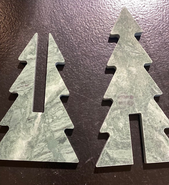 Mangus Juletræ - Marmor Juletræ i Grøn 15cm