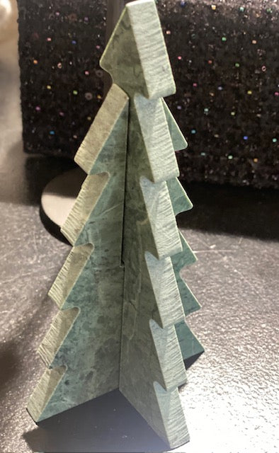 Mangus - Marmor Juletræ i Grøn 18cm