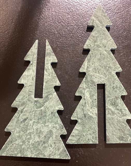 Mangus Juletræ - Marmor Juletræ i Grøn 18cm