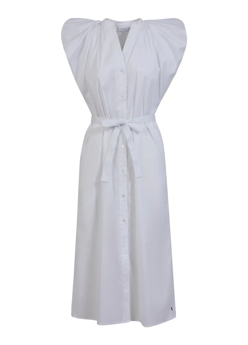 Coster Copenhagen Kjole - Kjole Med Brede Skuldre i Hvid