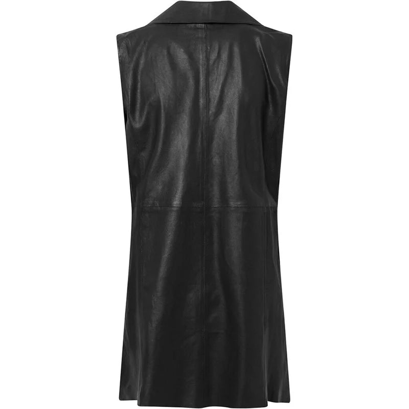 Depeche Vest - KokoDEP Skind Vest i Sort