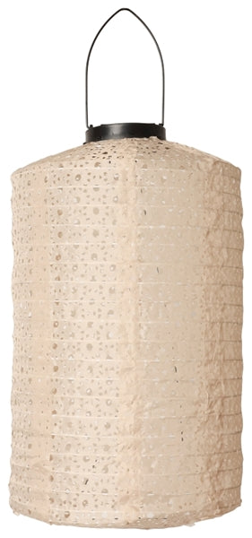 C´est Bon Lanterne - Cylinder Lanterne Med Solceller i Lys Brun