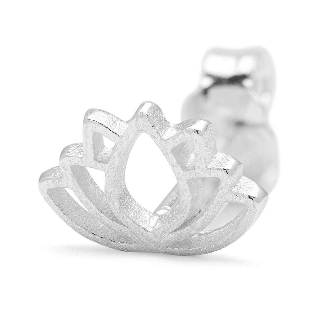 LULU Copenhagen Ørering - Lotus Ørestik i Sølv