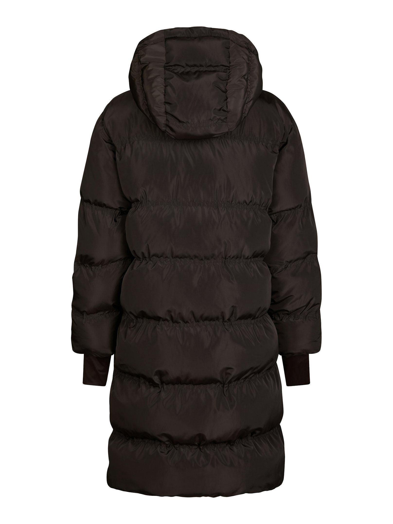 Neo Noir Jakke - Lucette Puffer Jakke i Dark Brown