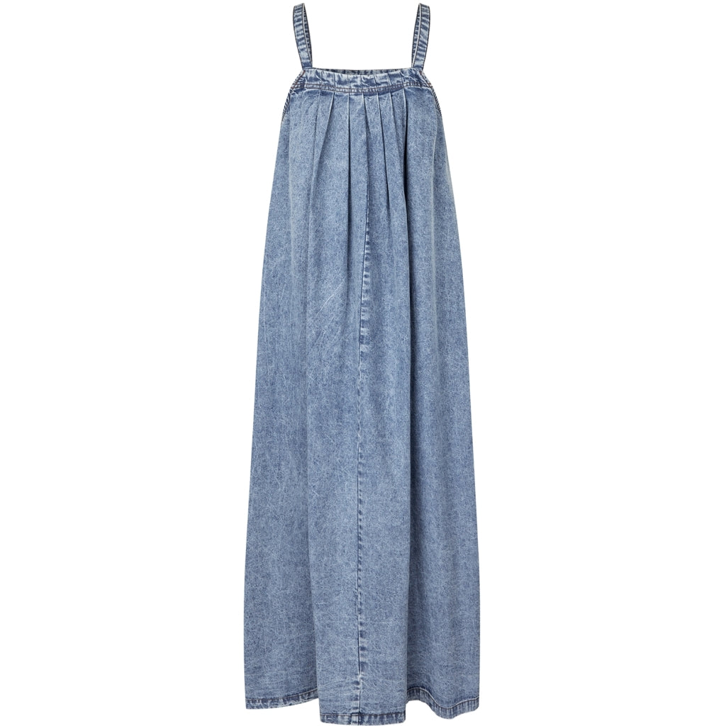 Lollys Laundry Kjole - LungoLL Maxi Kjole i Washed Denim
