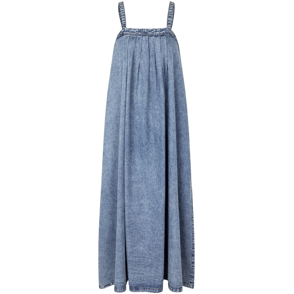Lollys Laundry Kjole - LungoLL Maxi Kjole i Washed Denim
