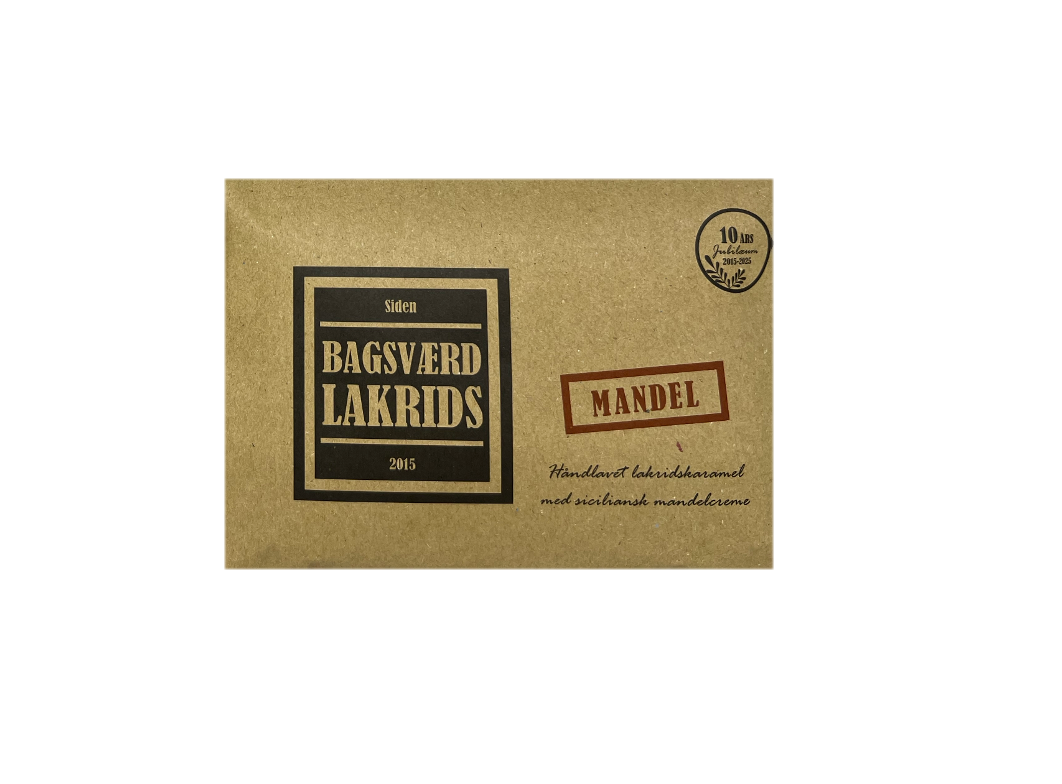 Bagsværd Lakrids - Stor Plade Mandel Lakrids