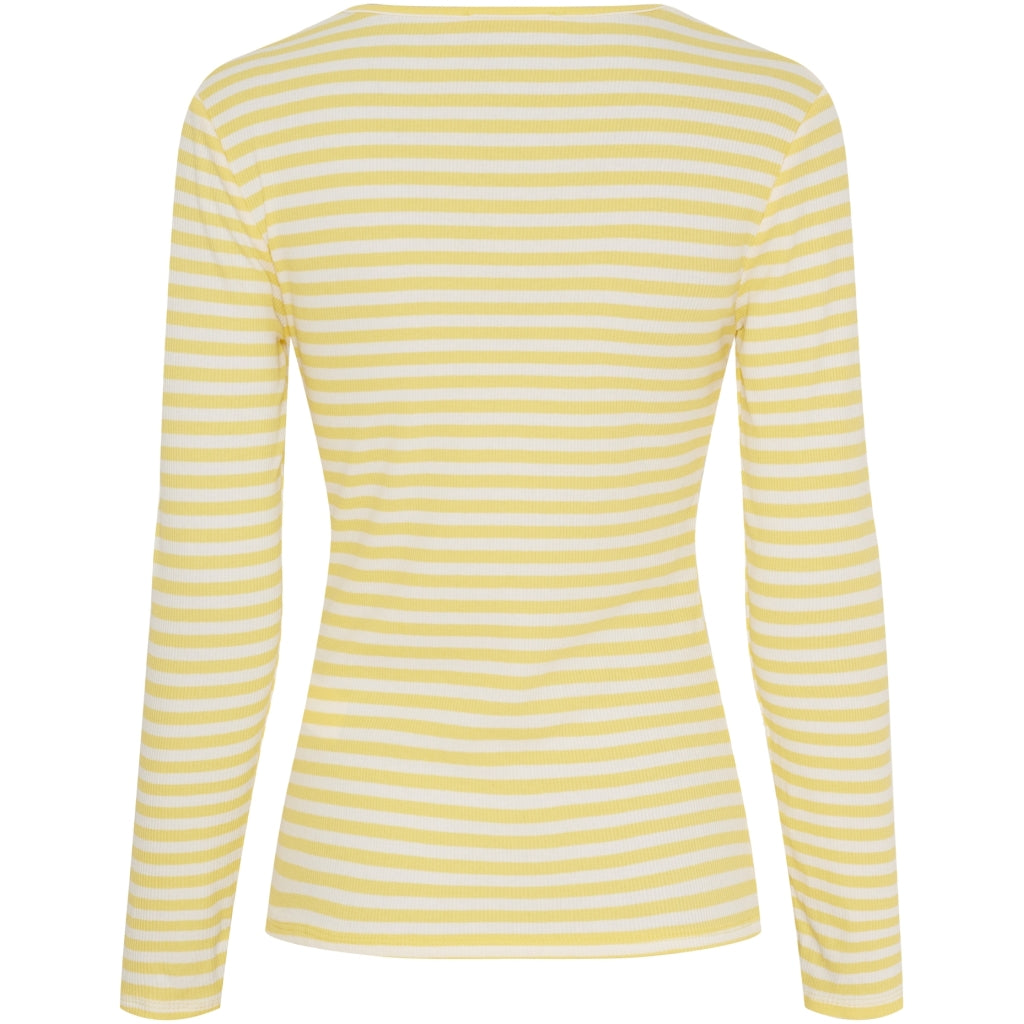 MARTA du château Bluse - MdcJosiane LS Bluse i Giallo Greggio Gul Strib