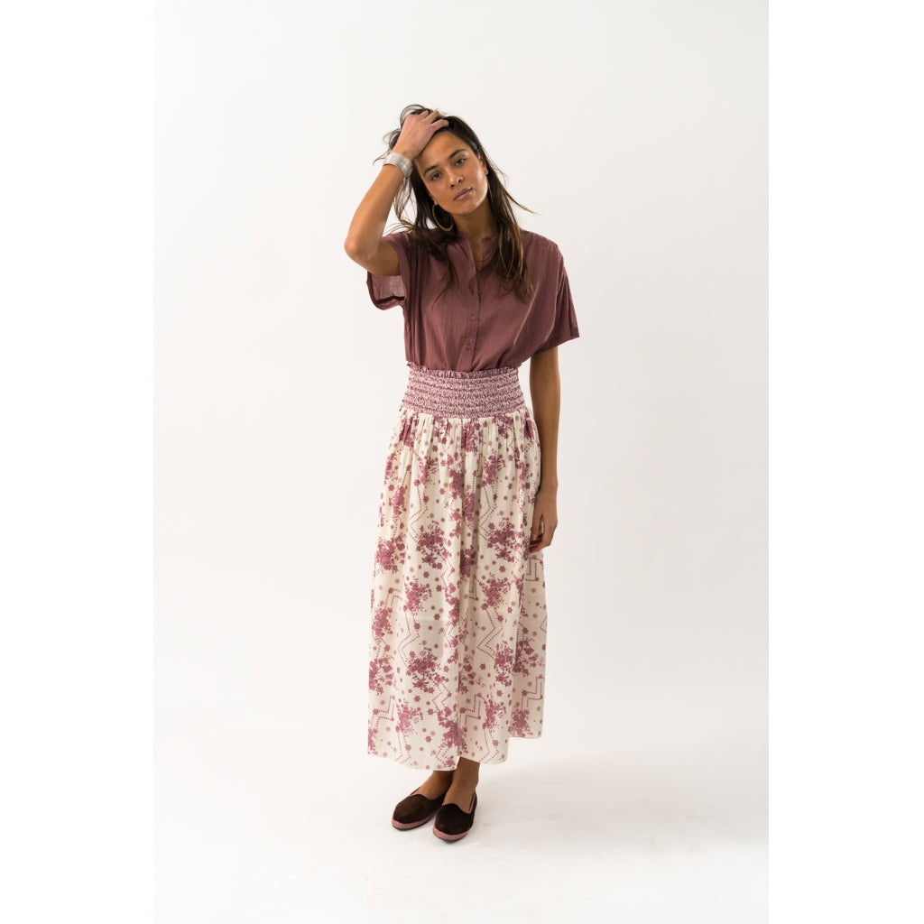 Lollys Laundry Nederdel - MyraLL Maxi Nederdel i Flower Print
