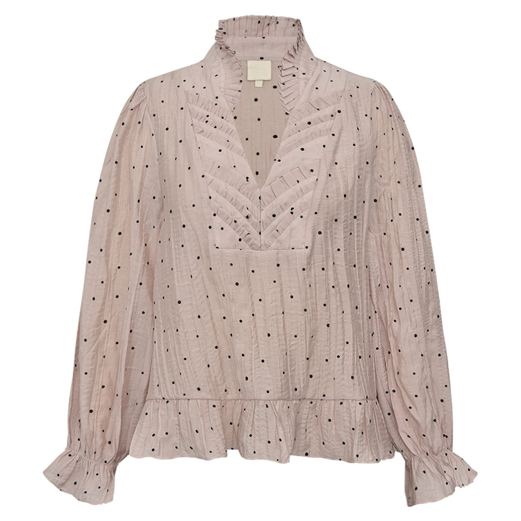 Gossia Bluse - NazliGO Lullo Bluse i Rose Black Dots