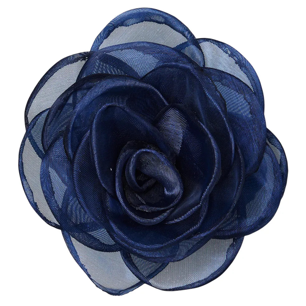 Beck Søndergaard Hårspænde - Orchia Flower Hårelastik i Sargasso Sea Blue