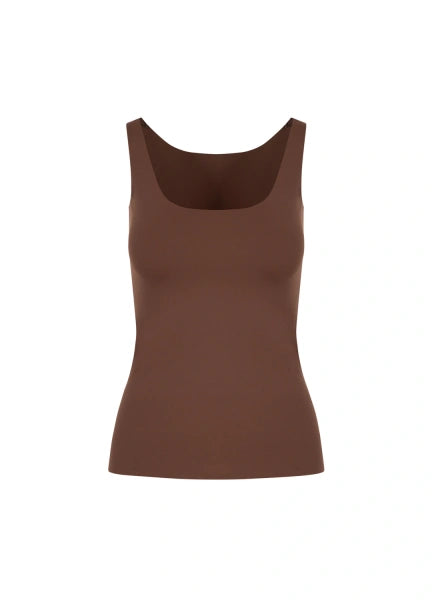 Coster Copenhagen Top - CC Heart Vida Tank Top i Mocca Mousse