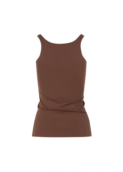 Coster Copenhagen Top - CC Heart Vida Tank Top i Mocca Mousse
