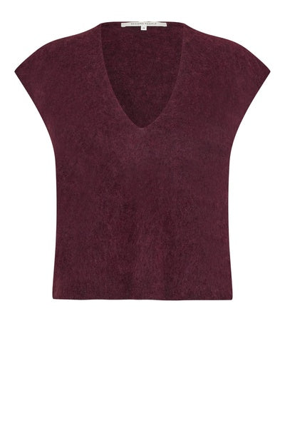 Second Female Vest - Camryn Strik Vest i Sassafras Plum
