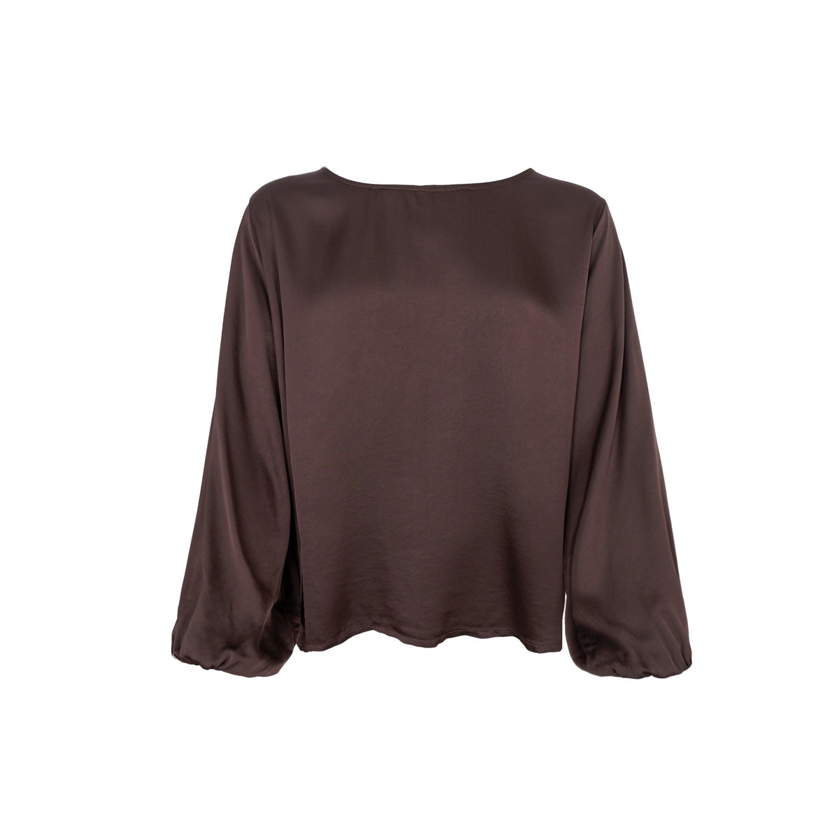 Black Colour Bluse - BcMabel LS Bluse i Coffee