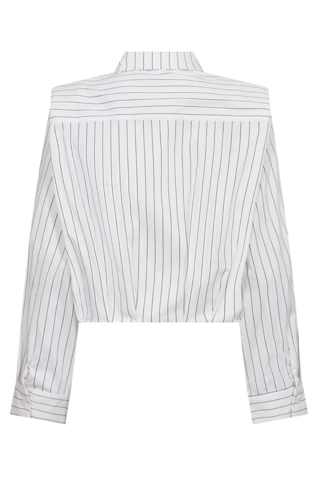 Co´couture Skjorte - RivenCC Shoulder Skjorte i Hvid Strib