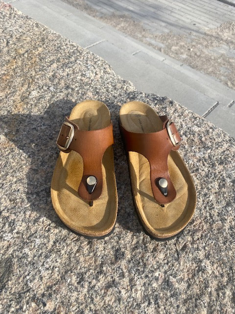 Bella Moda Sandal - BM4 Sandal Med Tåsplit i Brun