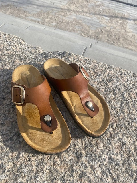 Bella Moda Sandal - BM4 Sandal Med Tåsplit i Brun