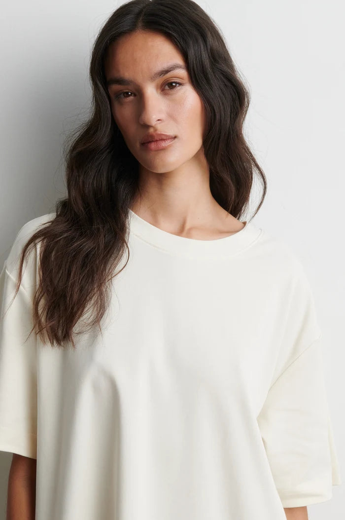 Second Female Bluse - Vaccara Lace Tee I Egret