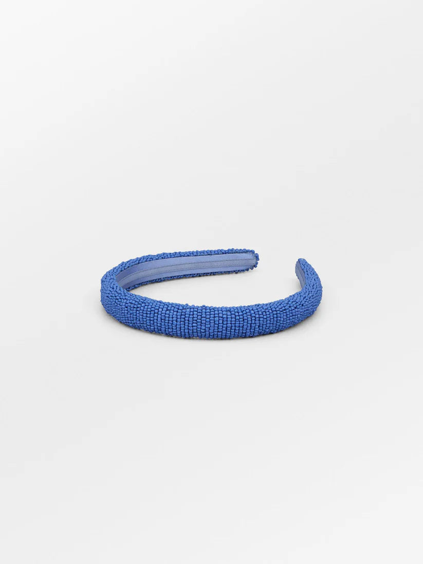 Beck Søndergaard Hårbøjle - Solid Slim Beaded Hårbøjle i Aleutian Lavender