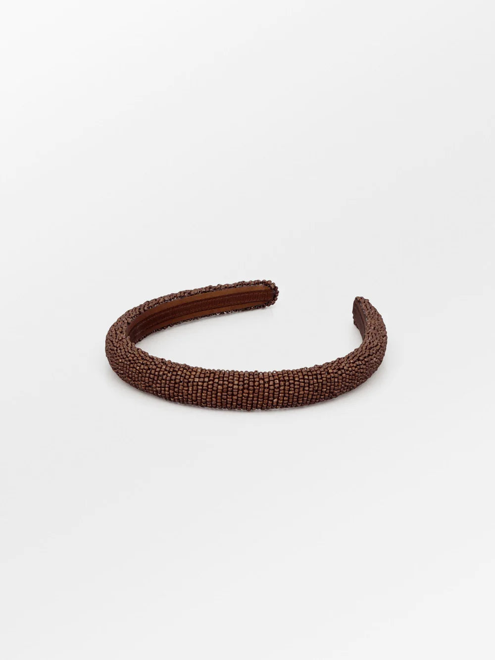 Beck Søndergaard - Solid Slim Perle Hårbøjle i Acorn Brown