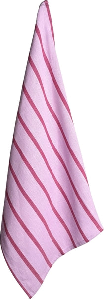 Au Maison Viskestykke - Viskestykke Stribet i Violet-Bordeaux