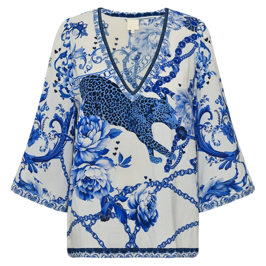 Gossia Bluse - SunGO Bluse i Blue Vibes