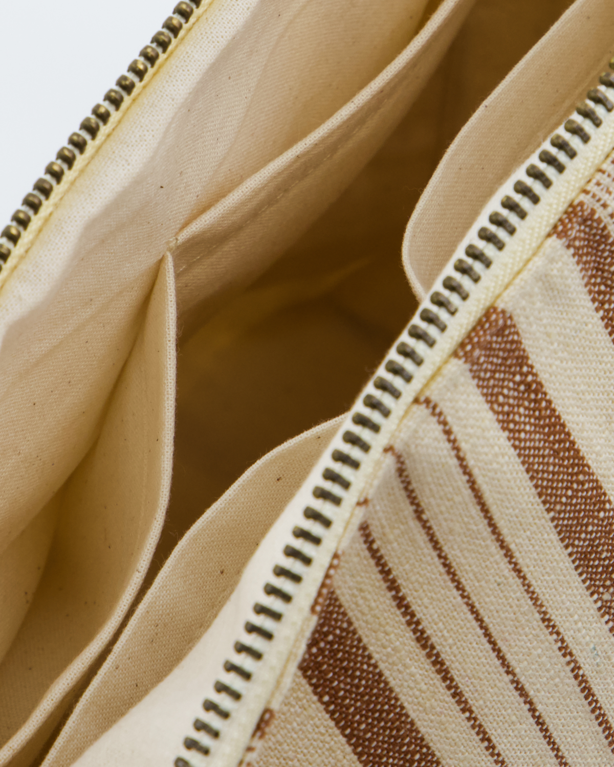 Meraki Toilet Taske - Toiletry MKTerracotta i Brun Strib