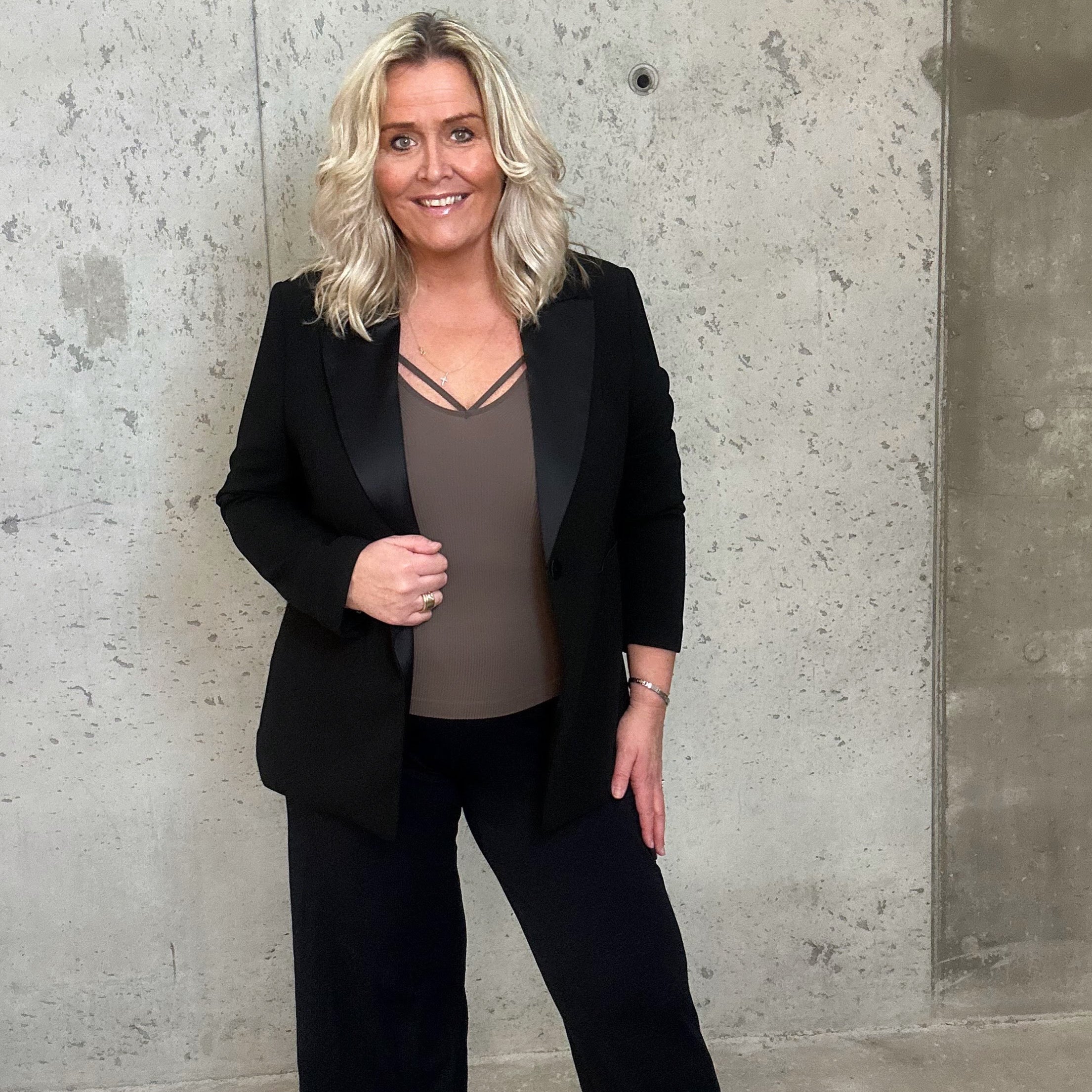 Tim & Simonsen Top - Jennifer Dobbelt Strop Top i Noce Brun