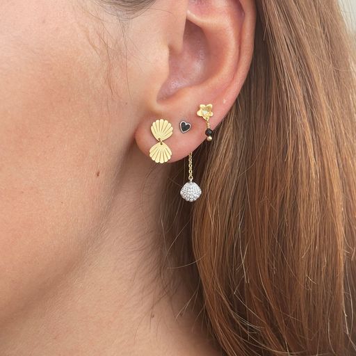 Stine A Ørering - Two Petit Shell Ørering