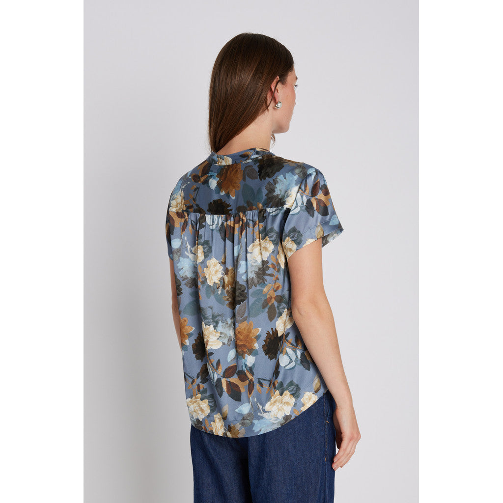 PBO Bluse - PBOKila Bluse i Dark Flower Print