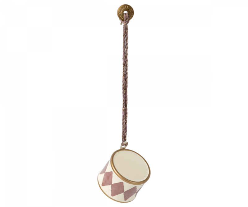 Maileg - Metal Ornament Lille Tromme i Lys Lilla