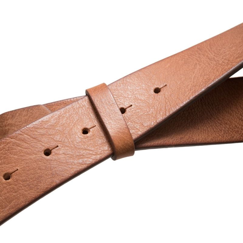 Depeche - Skind Bælte Med Dobbelt Spænde i Cognac