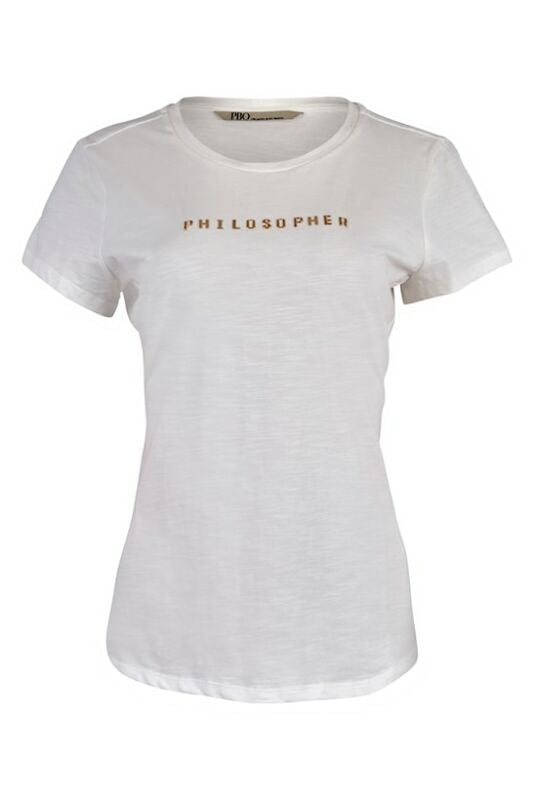 PBO - Philosopher T-Shirt i Hvid