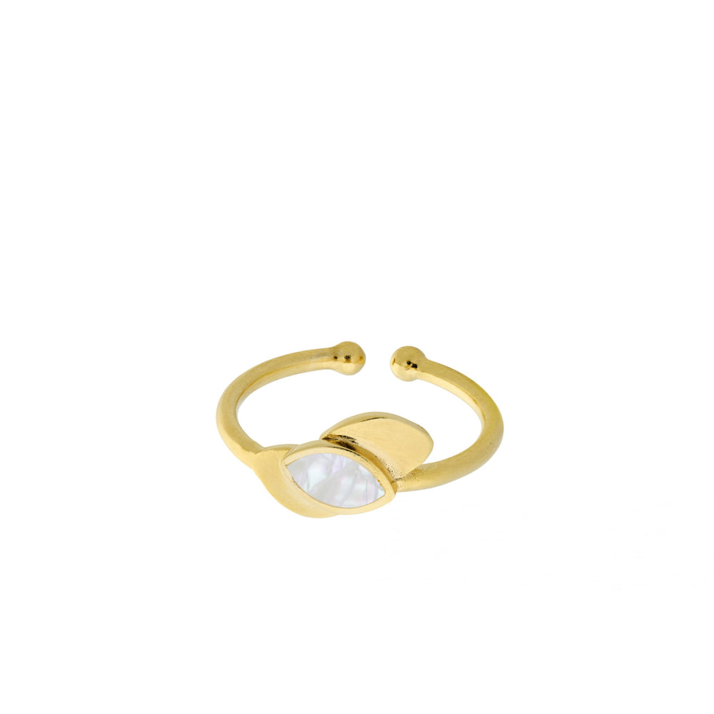 Pernille Corydon - Flake Ring i Guld