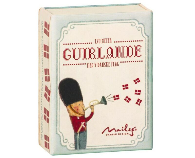 Maileg Flagranke - Dannebro Flagranke Med 9 Flag