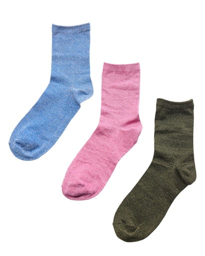 Nümph - NuKingcity Color Glitter Strømper i Multi