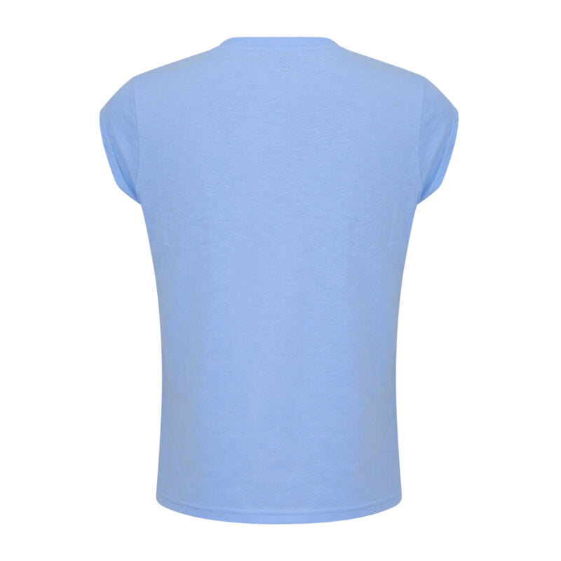 Coster Copenhagen T-shirt - CC Heart Basic T-shirt V-Hals i Powder Blue