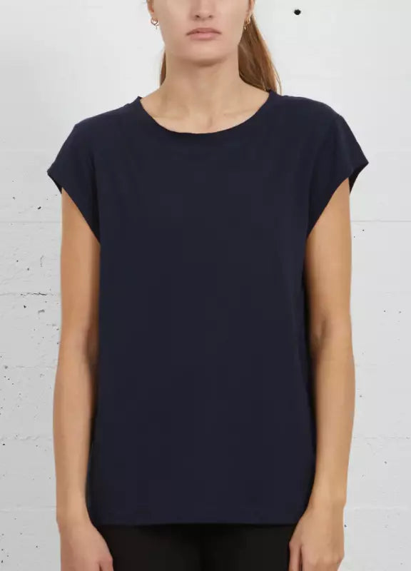 Coster Copenhagen T-shirt - CC Heart Basic T-shirt Rund Hals i Night Sky Blue
