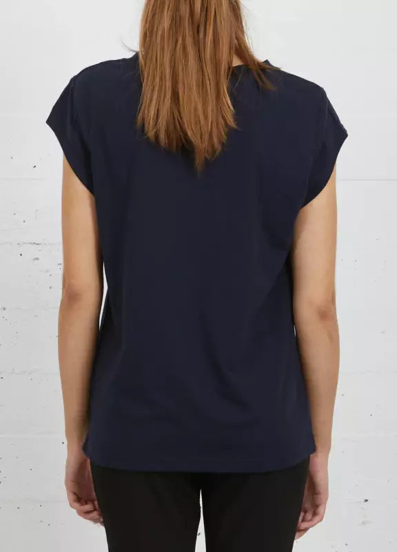 Coster Copenhagen T-shirt - CC Heart Basic T-shirt Rund Hals i Night Sky Blue