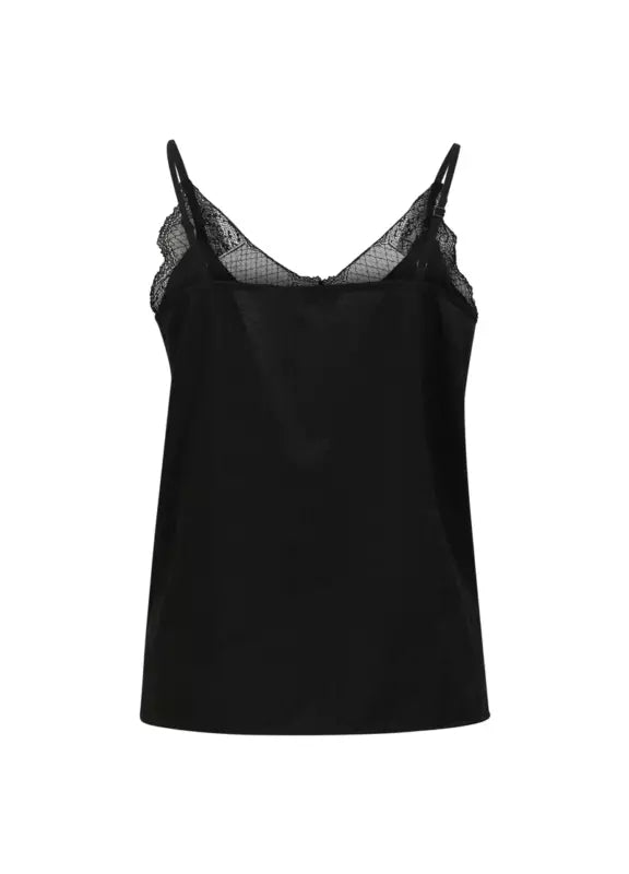 Coster Copenhagen - CC Heart Luna Woven Lace Top i Sort