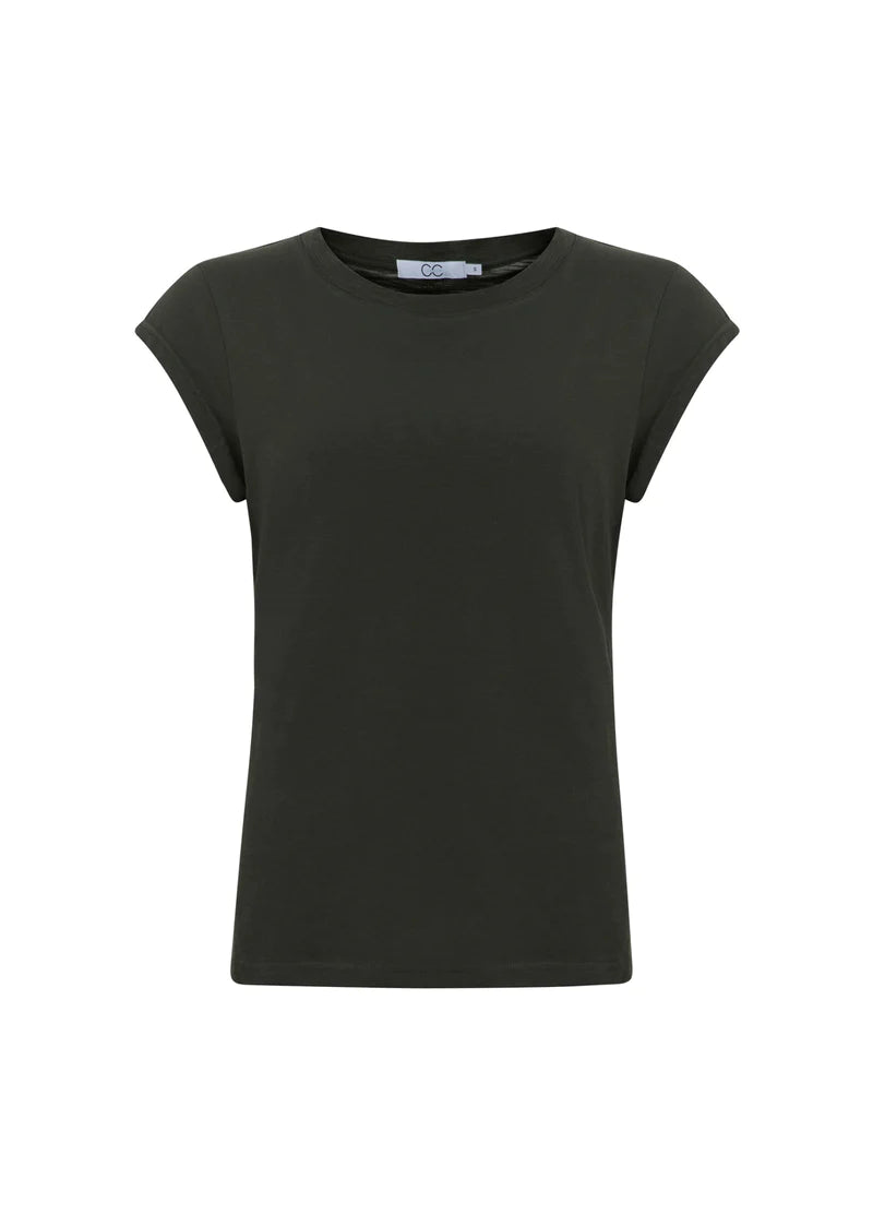 Coster Copenhagen T-shirt - CC Heart basic Rund Hals T-shirt i Hunter Green