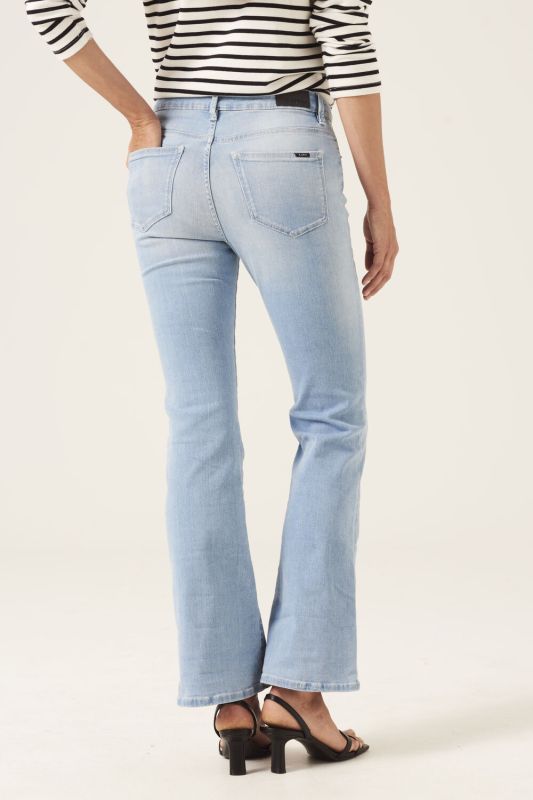 Garcia - Celia Superslim Flared Jeans i Light Used