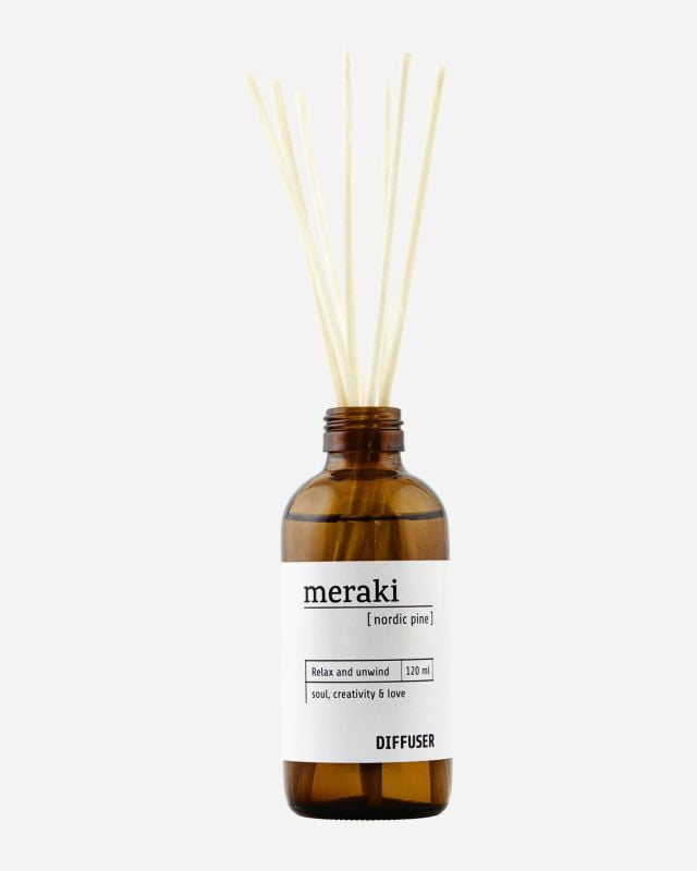 Meraki Duftpinde - Diffuser med 7 Pinde, Nordic Pine Duft