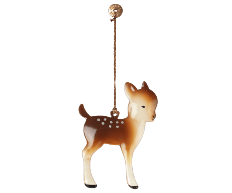 Maileg - Metal Ornament Bambi Lille i Brun
