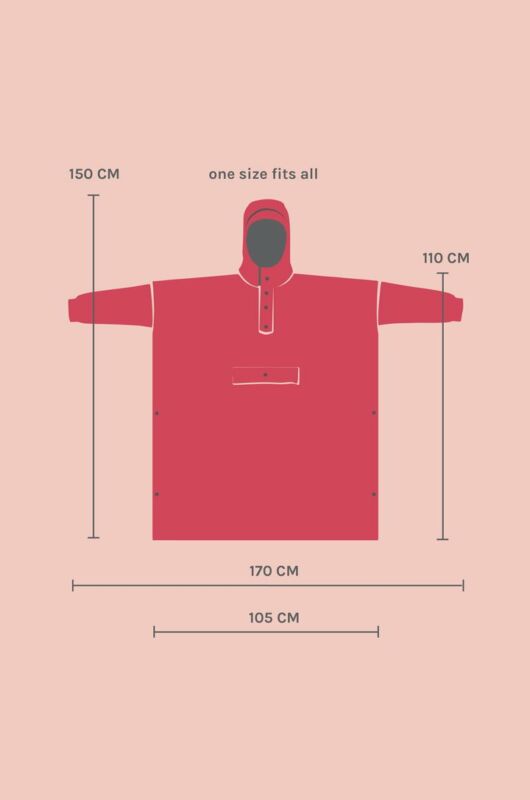 Rain Kiss Regn Poncho - Regn Poncho Black Polka i Sort