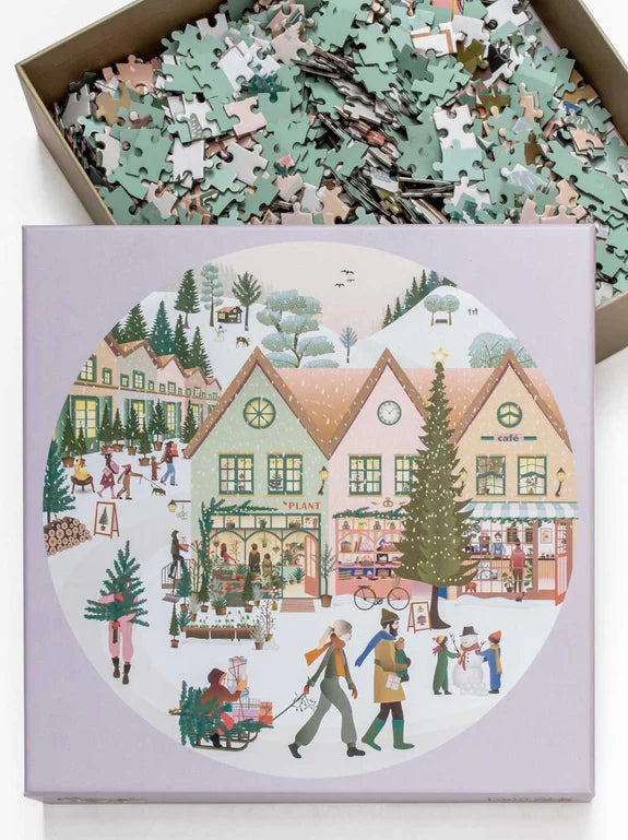 Visse Vasse Puslespil - White Christmas Puslespil, 1000 Brikker