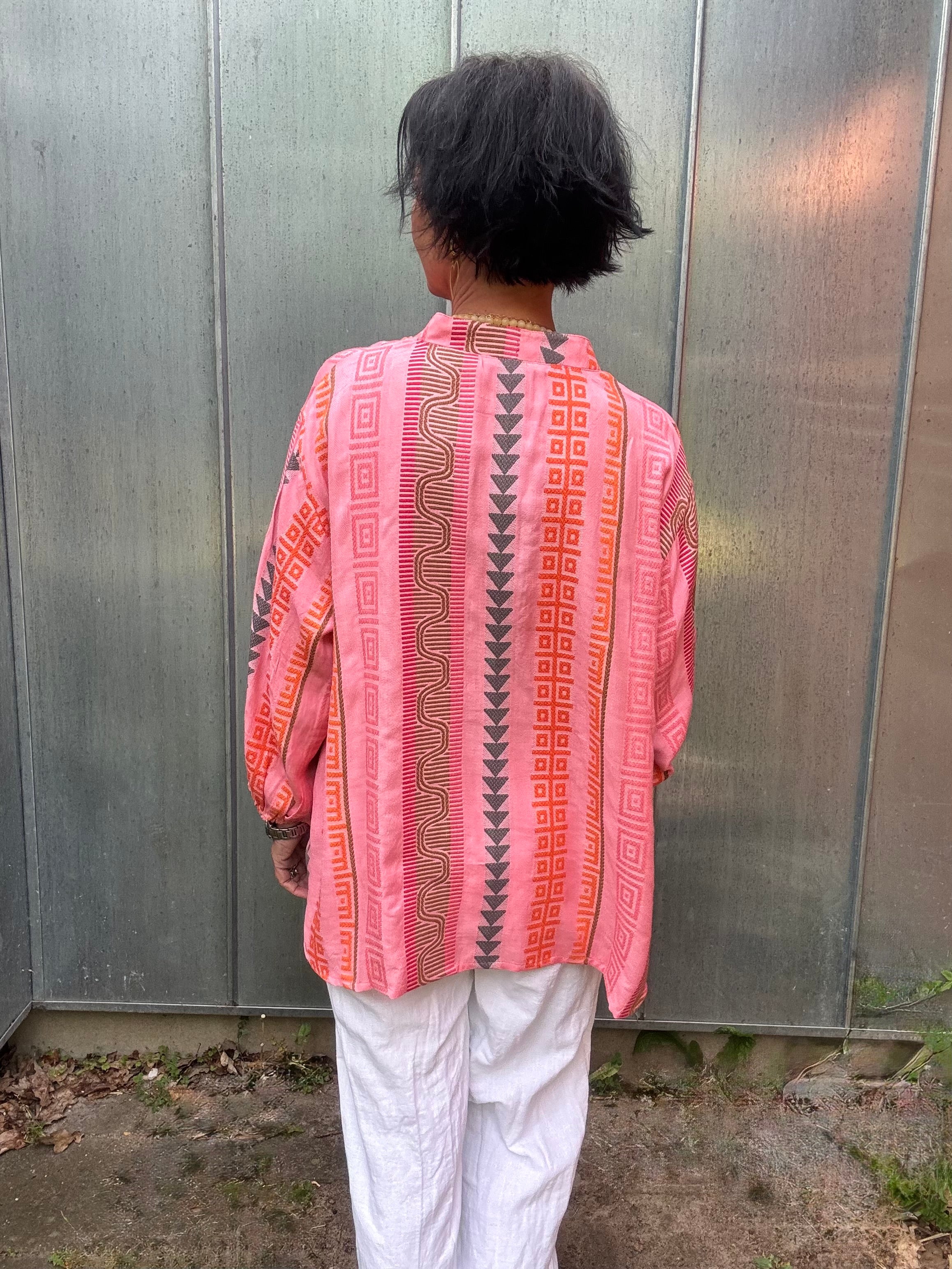 Black Colour Bluse - BcKos Bluse i Pink Multi