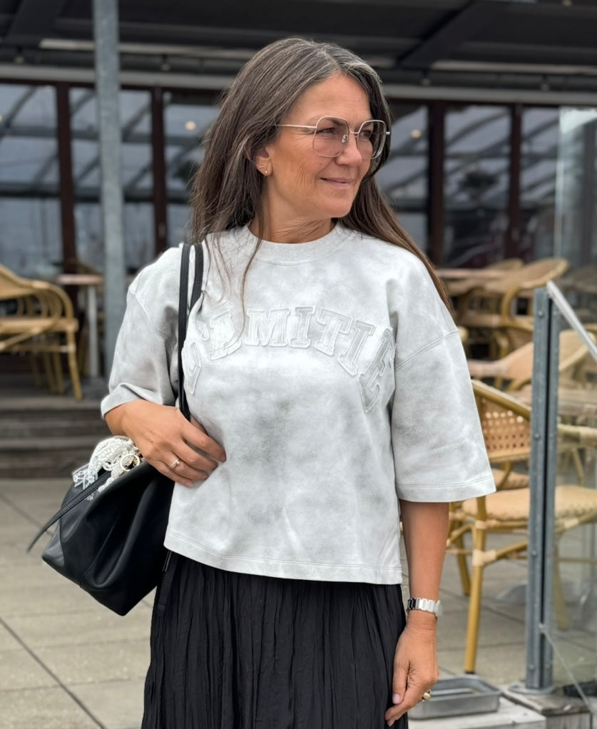 Haute L´amitié Sweat - L´amitie ss Application Sweat i Light Grey Melange