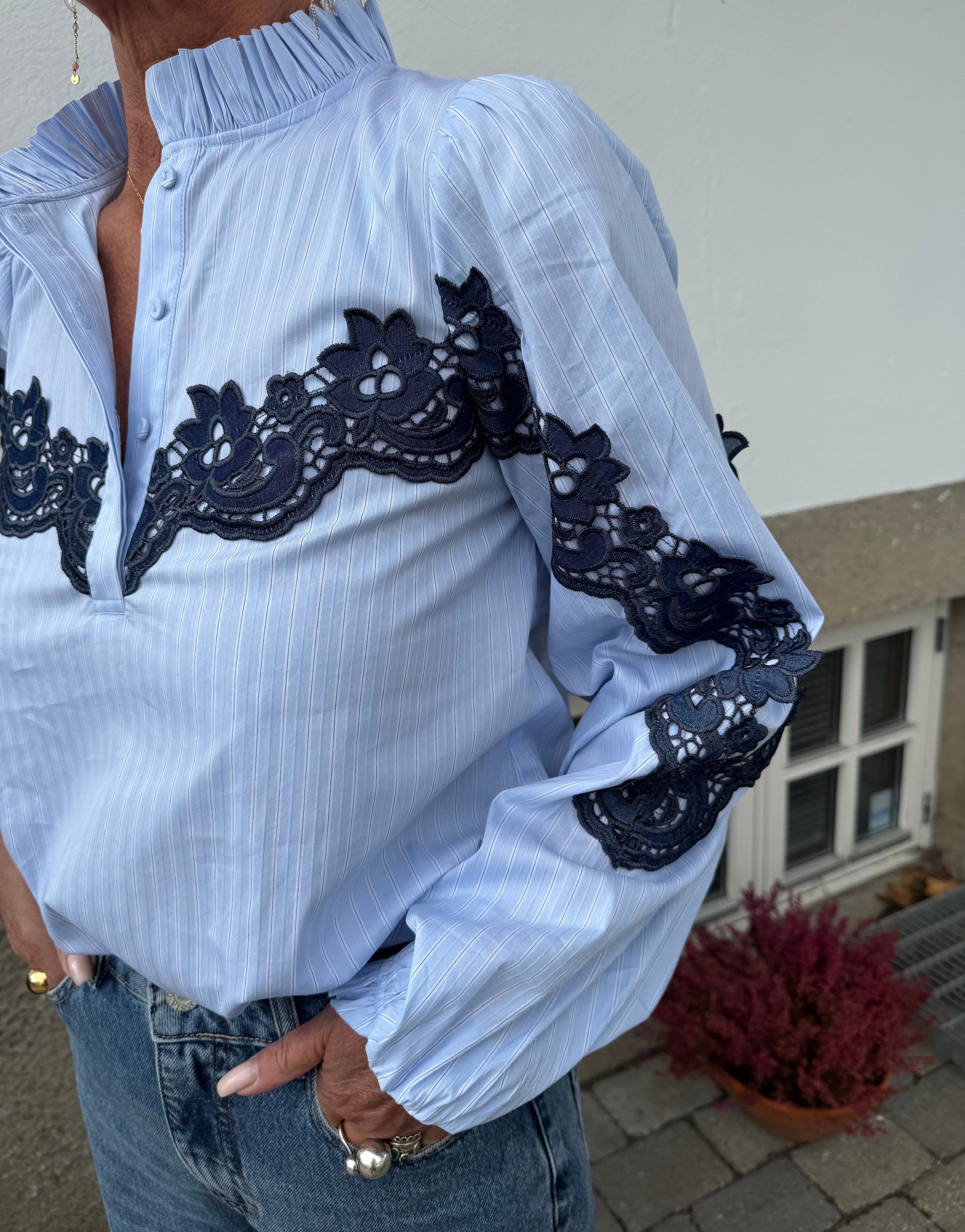 Gossia Skjorte - OlineGO Skjorte i Blue Stripe